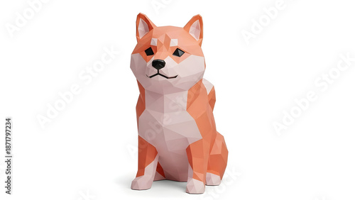 Cute Orange Fox Figurine Standing