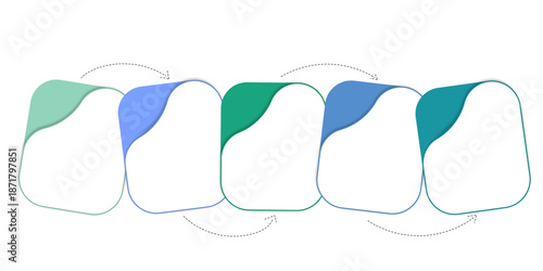 Timeline Creator infographic template. 5 Step timeline journey, calendar Flat simple infographics design template. presentation graph. Business concept with 5 options, gantt vector illustration.