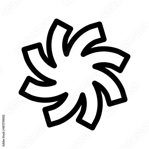 Spiral Icon Vector Symbol Design Illustration