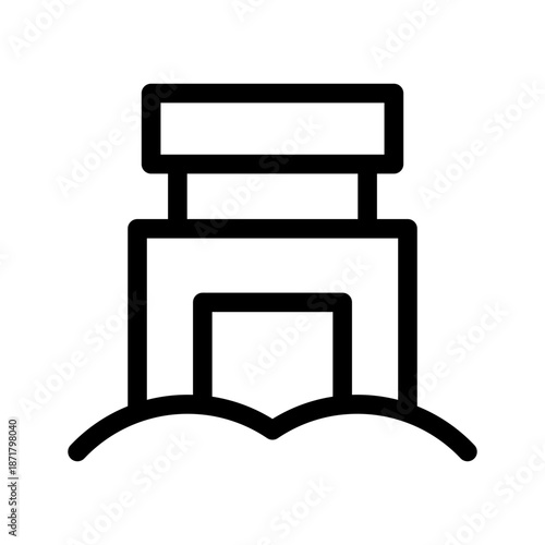Ticket Box Icon Vector Symbol Design Illustration