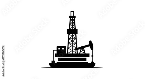 Oil Rig Drilling Platform Equipment.