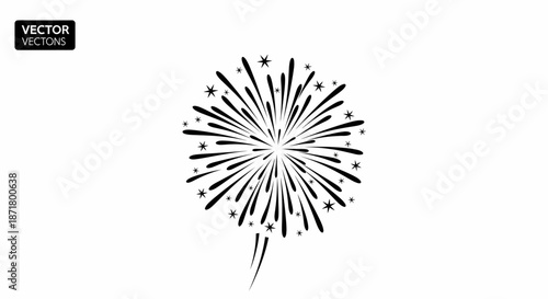 Vector illustration of firework explosion.