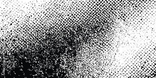 Abstract design with halftone dots background and texture background with a distressed design this vector design are dirty and scratches frame. Dust particle and dust grain texture .