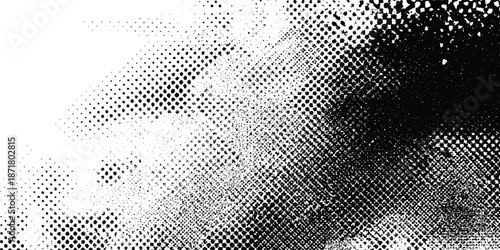 Abstract design with halftone dots background and texture background with a distressed design this vector design are dirty and scratches frame. Dust particle and dust grain texture .