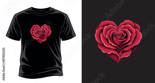 Valentine day graphic vector art T-shirt design print templet