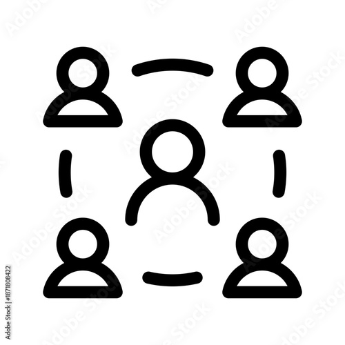 Social Reach Icon Vector Symbol Design Illustration