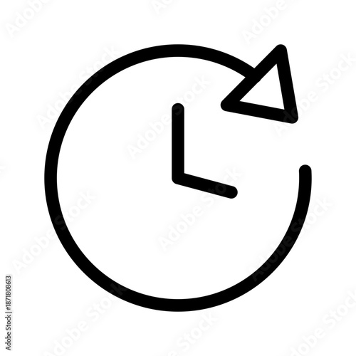 Clock History Icon Vector Symbol Design Illustration