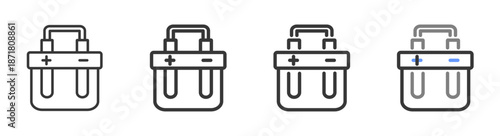 The Ultimate electrolysis Styles with Variations Line of icon set vector illustration