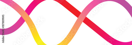 Abstract background of rainbow groovy Wavy Line design , curved, wiggling stripes, waves vector backgrounds set