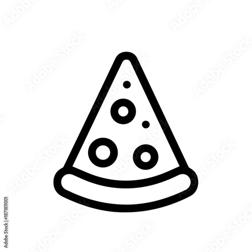 Illustrated slice of pizza