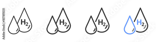 The Ultimate emission Styles with Variations Line of icon set vector illustration