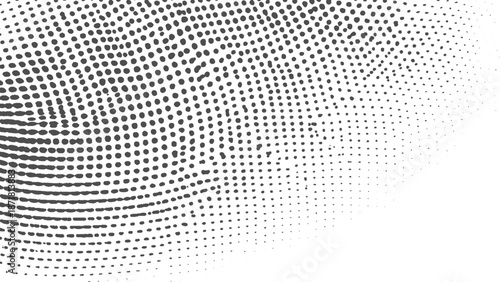 Grunge halftone dots vector texture background with distressed grain effect for modern graphic design projects