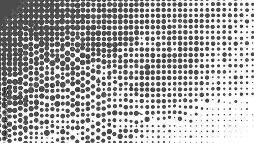 Abstract halftone dot grunge texture background in vector style for retro posters and creative design use
