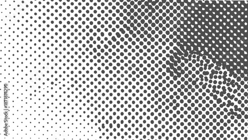 Abstract halftone dot grunge texture background in vector style for retro posters and creative design use