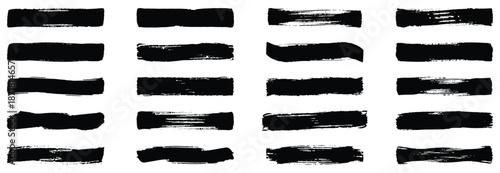 brush. Brush strokes vector. Set of text boxes. Paintbrush collection. Grunge design elements. Dirty texture banners. Set of rectrangle shape brush strokes. Painted rectangles and long strokes.