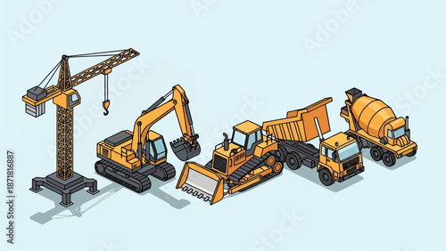 Construction Equipment Set