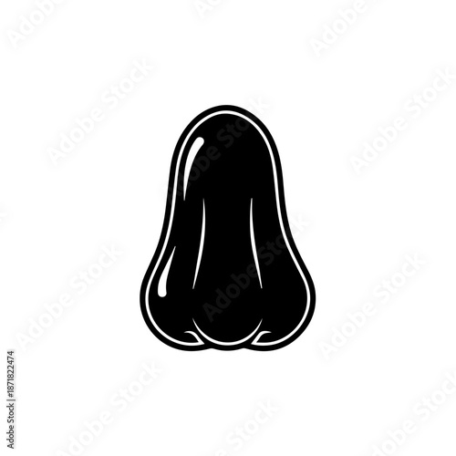 Black silicone massage tool