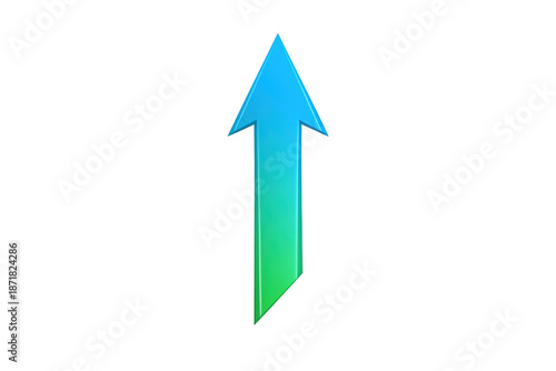 Free Download Upward direction arrow indicating growth, progress, success, and rising achievement on a transparent background - GFXLoad