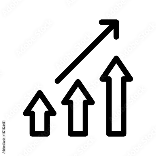 Trending Icon Vector Symbol Design Illustration