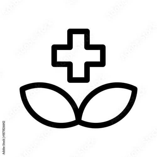 Herbal Icon Vector Symbol Design Illustration