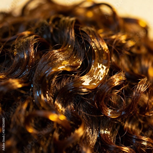 Hair that is curly and oily often feeling heavy and greasy