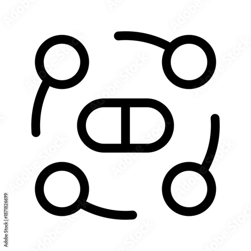 Multivitamin Icon Vector Symbol Design Illustration