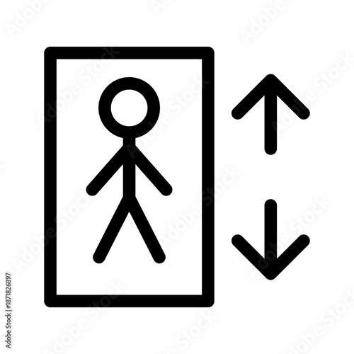 Elevator Icon Vector Symbol Design Illustration