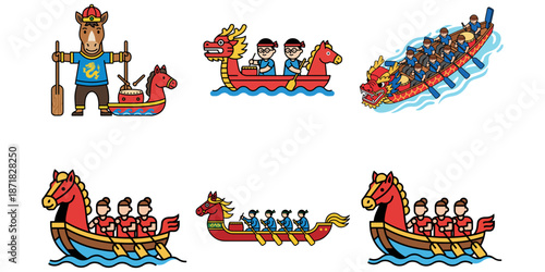 Dragon Boat Festival Illustrations