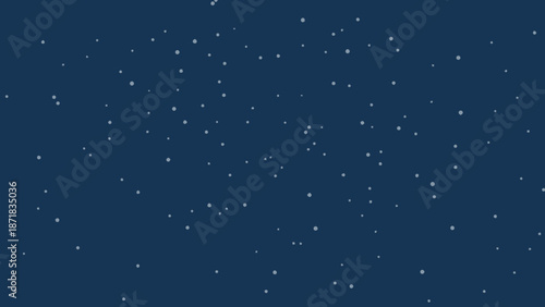 Dark blue background with scattered white dots resembling stars in the night sky.