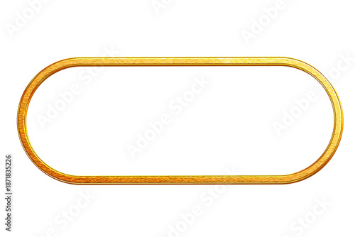 golden oblong  frame 