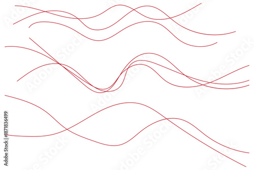 Thin line wavy abstract background