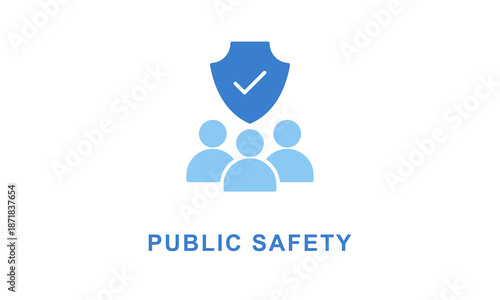 Public Safety Icon Or Logo Isolated Vector Illustration