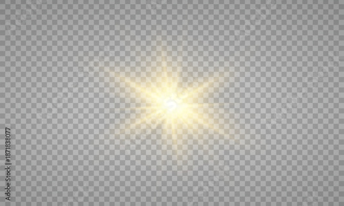Vector transparent sunlight special lens flare light effect. PNG. Vector illustration