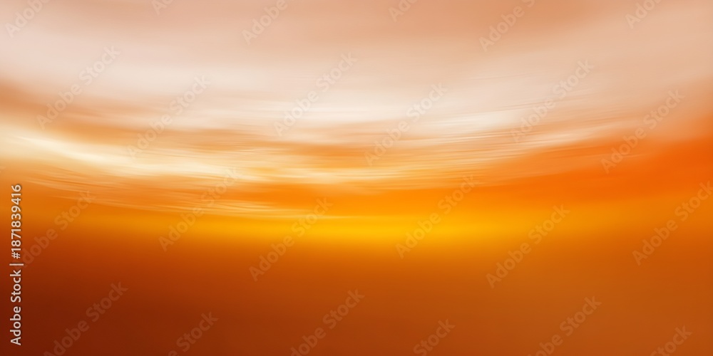 Obraz premium Vibrant orange sunset with gradient sky