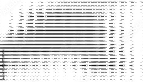 Black and white abstract and grunge halftone pattern with dash line for modern background and jersey design. Fully editable vector element. Vector Format Illustration 