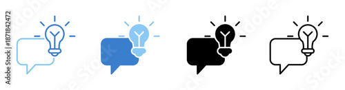 Insight Icon Sheet Multiple Style Collection Isolated Vector