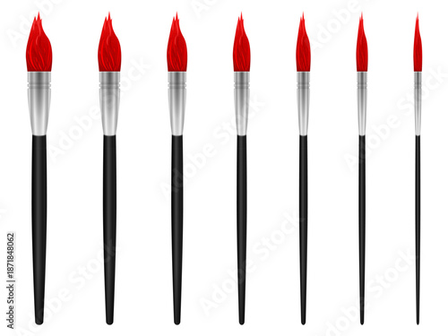 Art paint brushes
