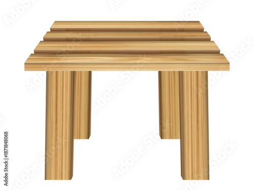 Wooden stool