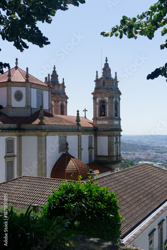 Sanctuary of Bom Jesus do Monte, a Portuguese Catholic shrine in Tenões, outside the city of Braga, in northern Portugal.