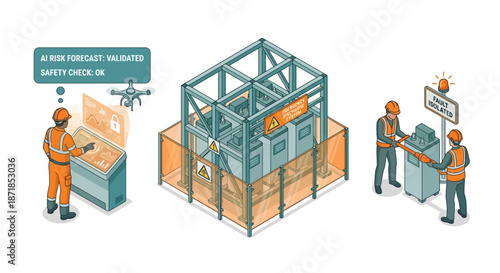 Isometric AI Safety System: Power Plant Inspection, Risk Assessment