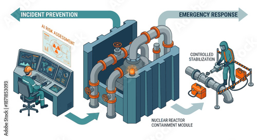 Nuclear Safety Isometric: Incident Prevention & Emergency Response