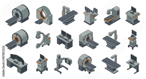Isometric Industrial Automation: Engineer, Factory, Emergency Response