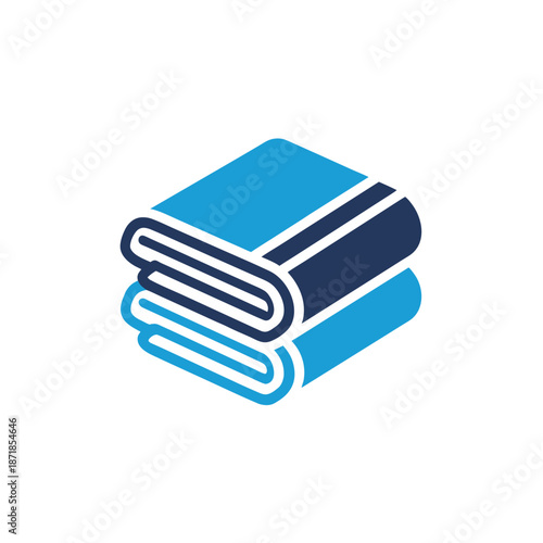 Blue yoga mat rolled up