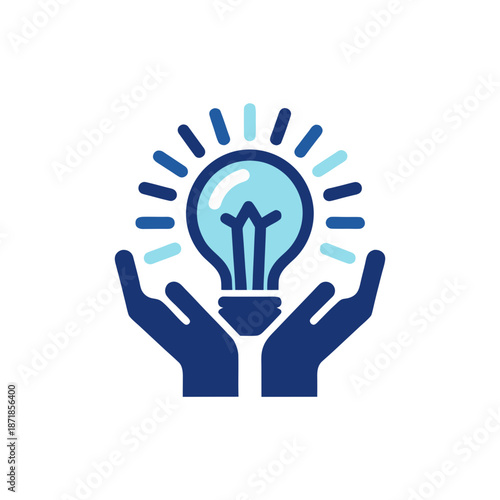 Hands holding a light bulb