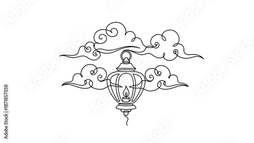 tibetan prayer flag, cloud