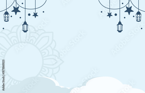 marhaban ya ramadhan illustrations sosial media post design