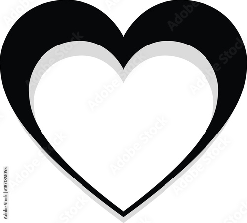 Heart shape design for love symbols, Set simple drawings heart symbols, valentines day related designs and frames, Red heart formed by Available in vector EPS format. editable vector file format.