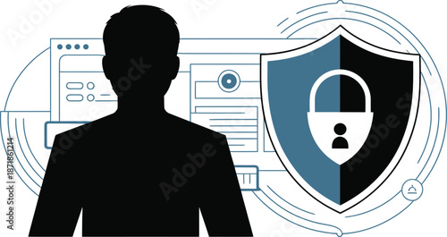 Cybersecurity and data protection concept