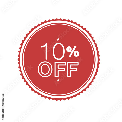 Special offer discount label with different sale percentage. 25 20 10 15 30 off with transparent background ,sale offer