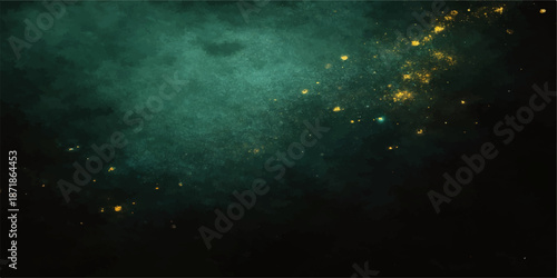 Abstract blue galaxy nebula background featuring dark space clouds and bright stars within a mystical night sky texture